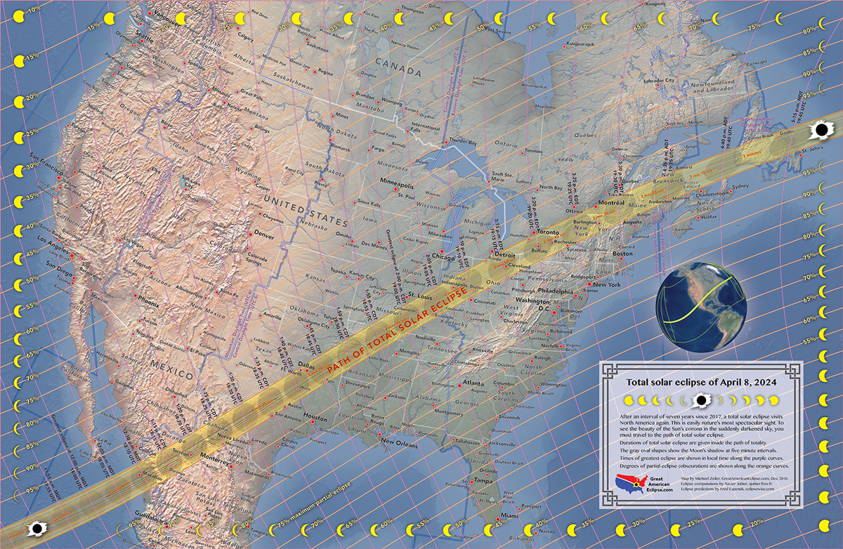 Total Solar Eclipse Map