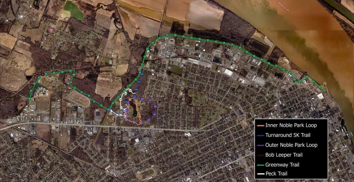 Full greenway trail map